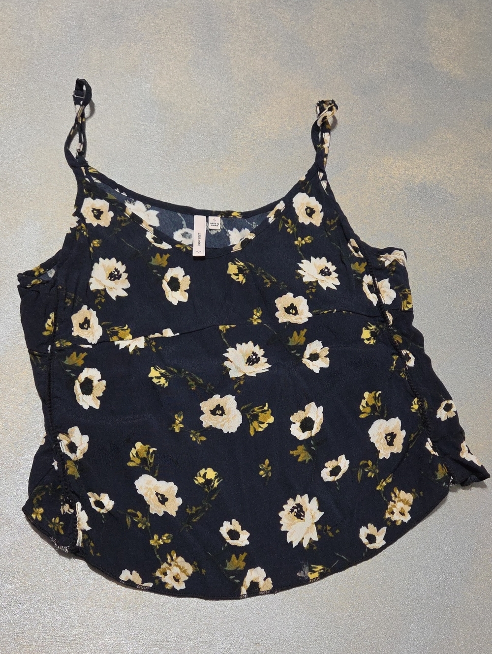 Sunday Best Navy Floral Spaghetti-Strap Cami